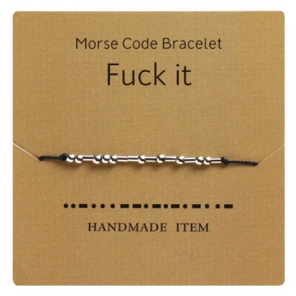🎁🎁2/$18 Free with a min $50. 2/$20 Morse code bracelet - Picture 6 of 13